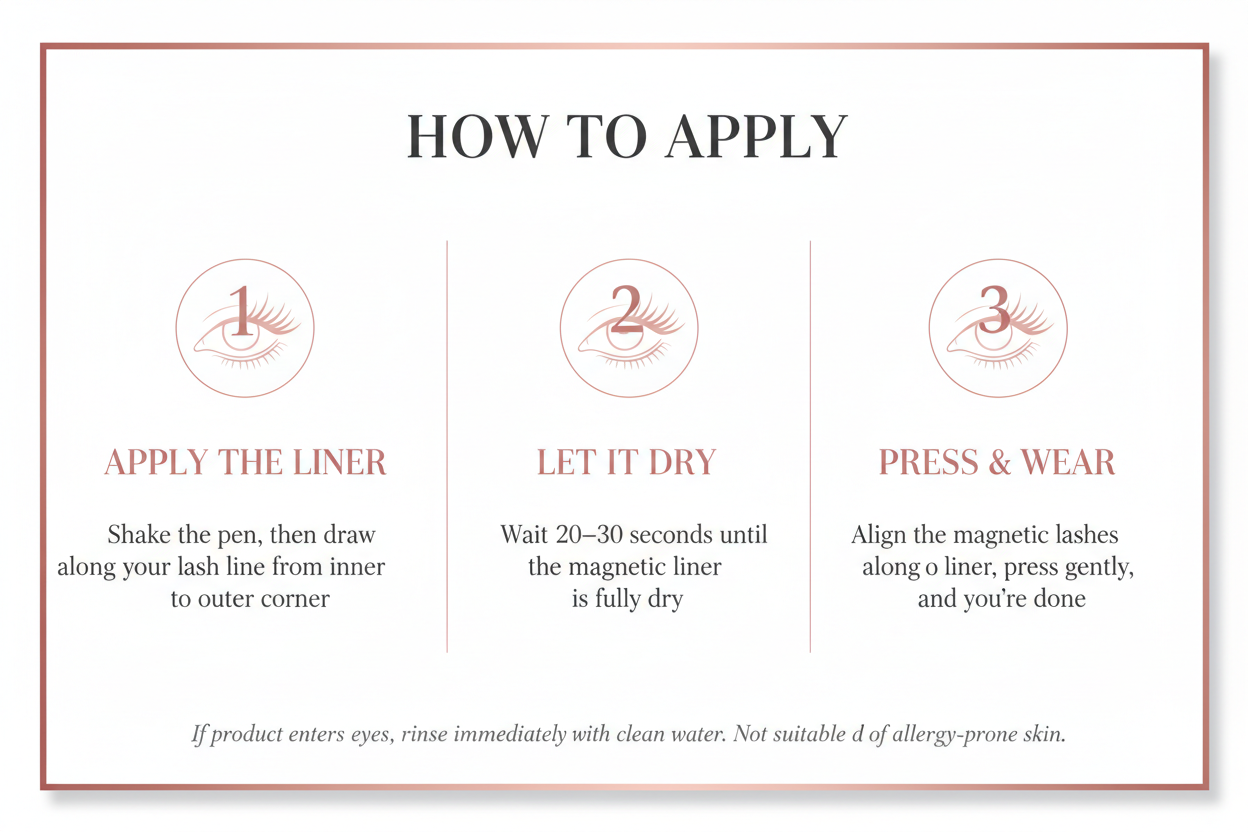 Magnetic Lash Application Guide